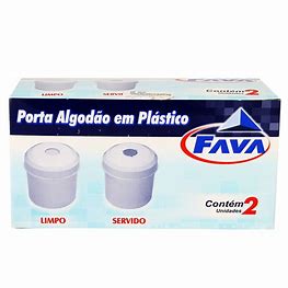 Porta Algodao Em Plastico (Fava)