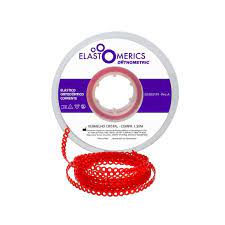 [7908470703854] Elastomero Longo Vermelho ORTHOMETRIC