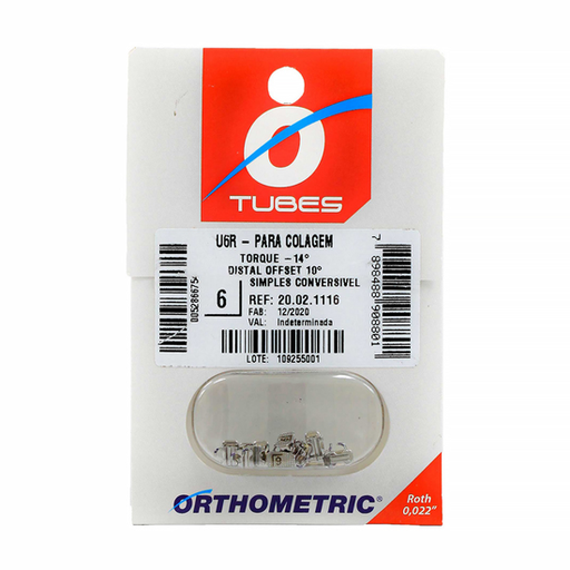 [7898488908962] Tubos Para Colagem U6R ROTH ORTHOMETRIC